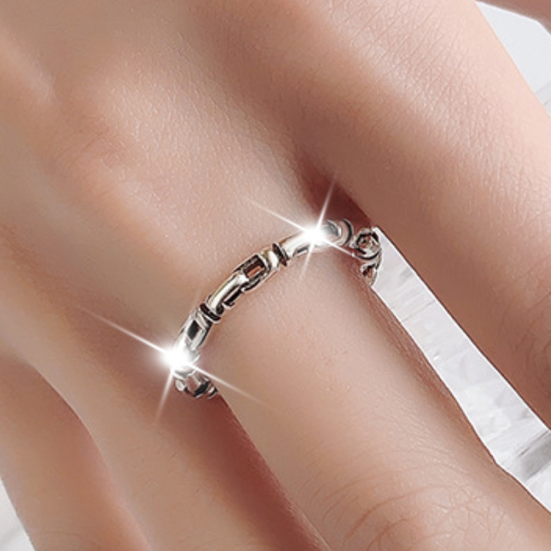 Vintage Twisted Knot Woven Open Ring, Exquisite Design