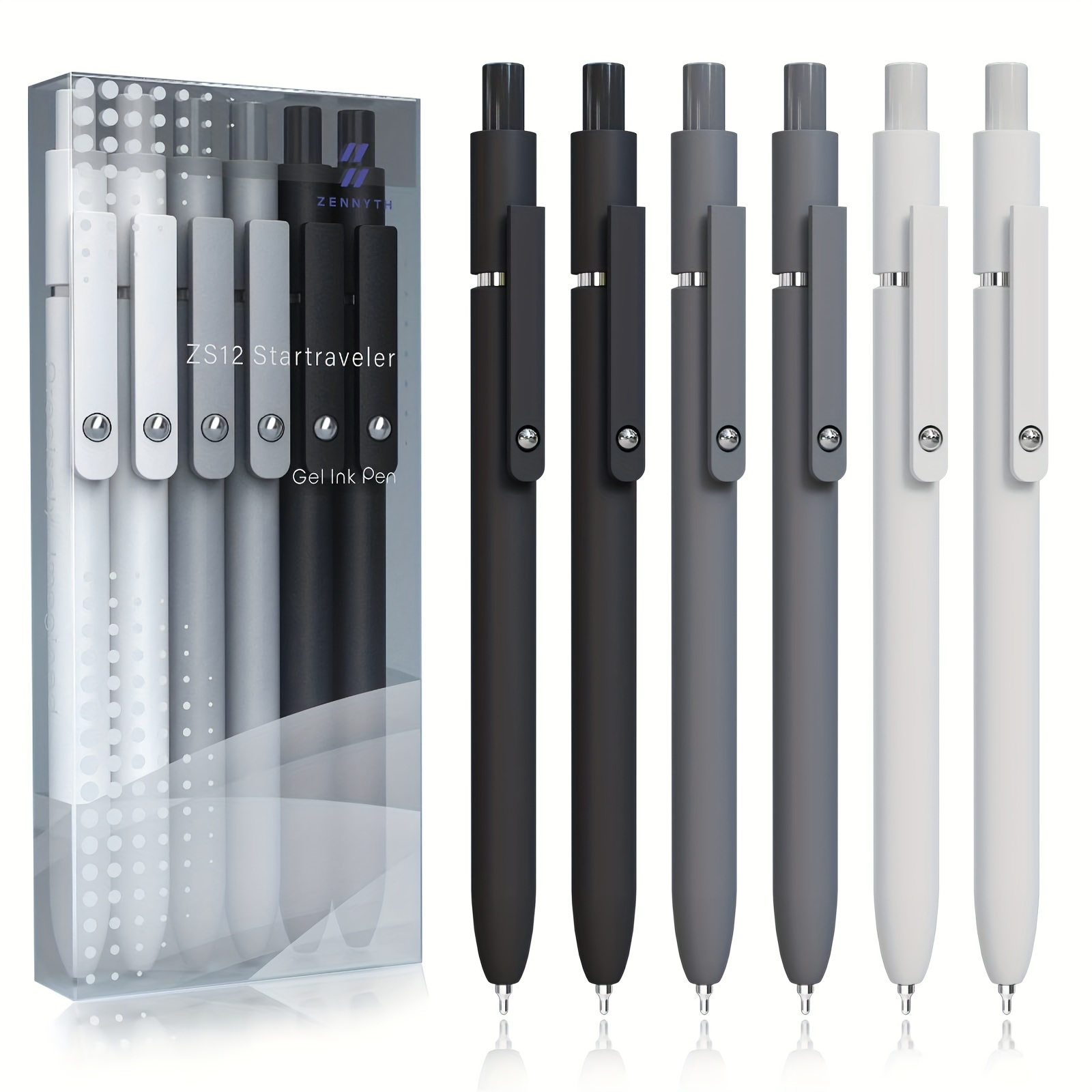 gel pen 12pcs 0 5mm fine tip black ink pen smooth writing quick drying pen suitable for diary nurse aesthetic pen   supplies for men women students