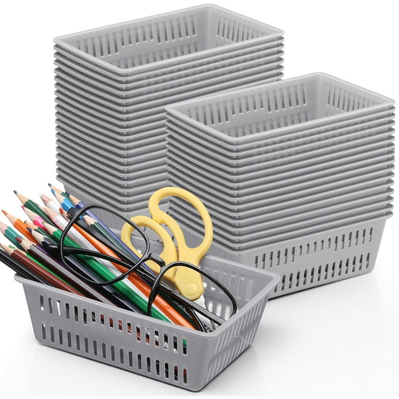 48pcs Plastic Storage Baskets for Organizing Supplies
