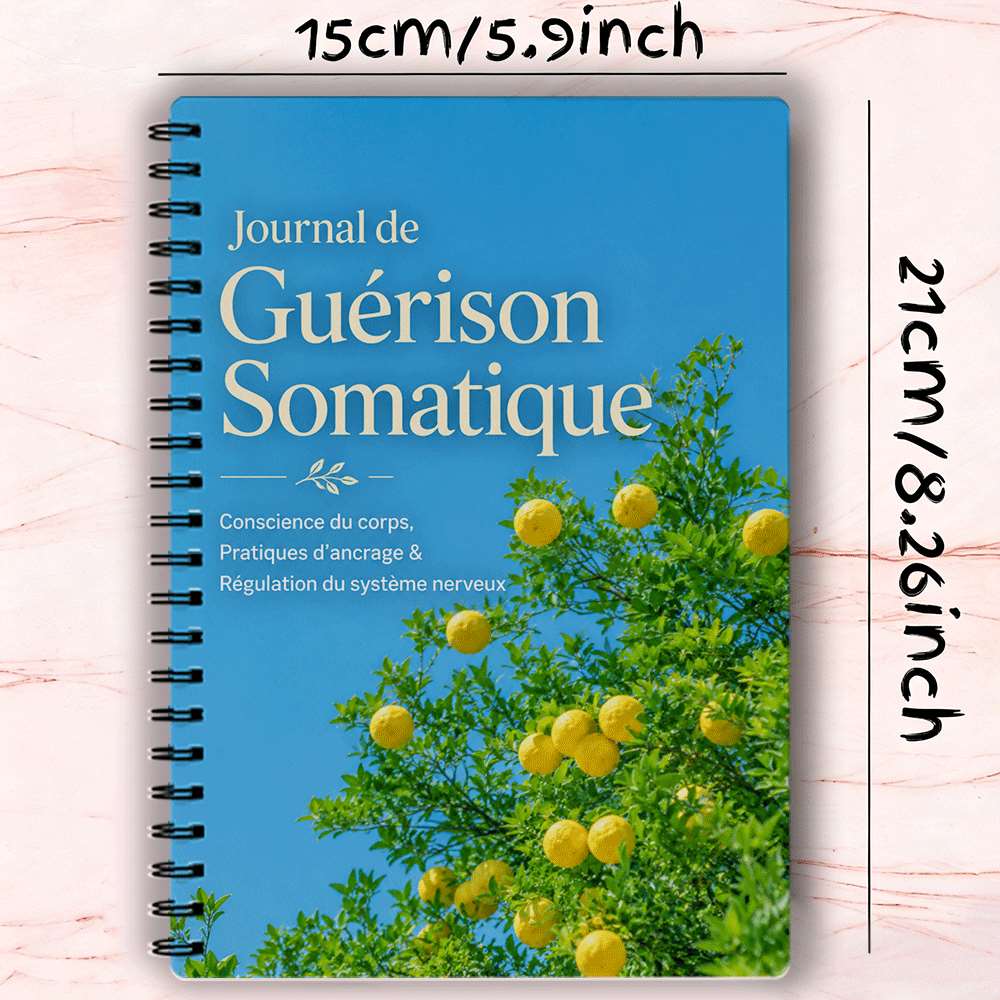 TEMU Journal de guérison en , cahier d'awareness corporel et de - émotionnel avec des rappels du système nerveux, des pratiques de , un des