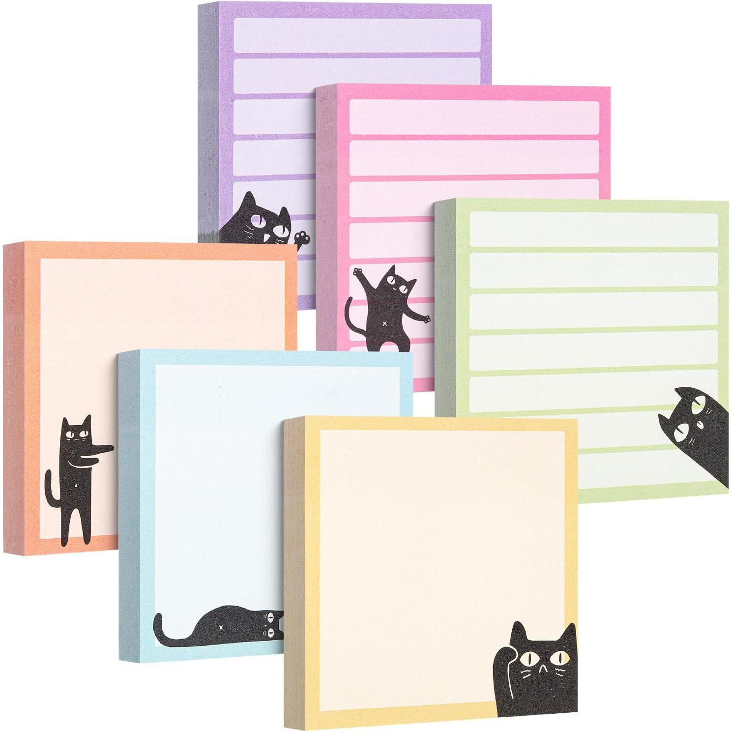 cute cat sticky notes daily planner ins refrigerator message stickers cartoon memo stickers n times stickers memo pad tearable
