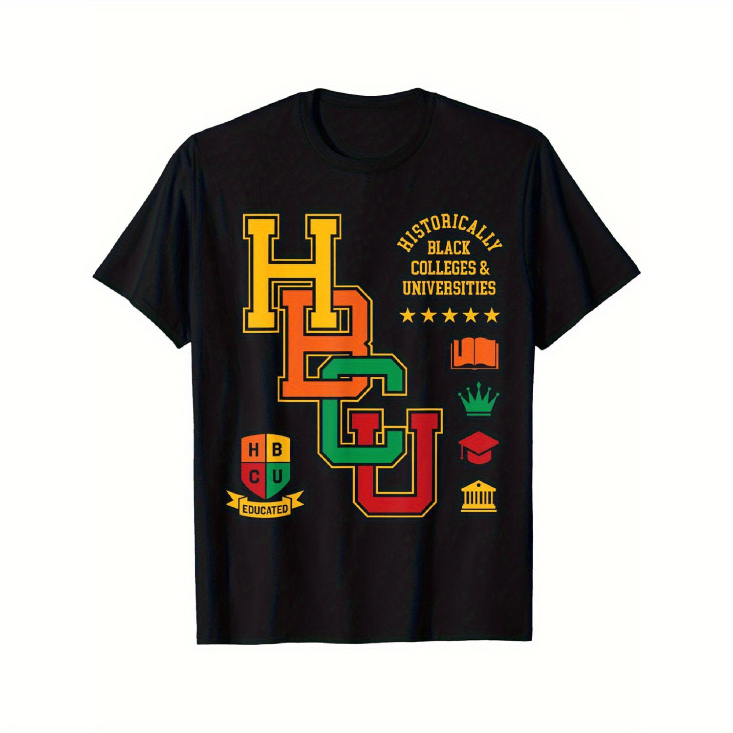 

Men's Historical Colleges & Universities Celebration T-shirt - Soft, Breathable Cotton With Vibrant Emblem Design - Comfortable For All , Ideal For , Sports & - Machine Washable