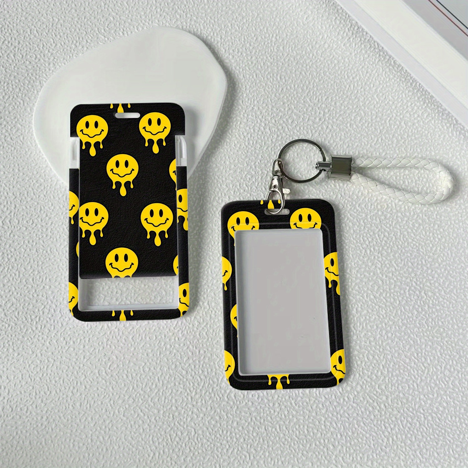 TEMU 2d Melting Plastic Id Card Holder With Lanyard For Doctors, Nurses, Students-bus Card Case, Protector Perfect Halloween Gift For