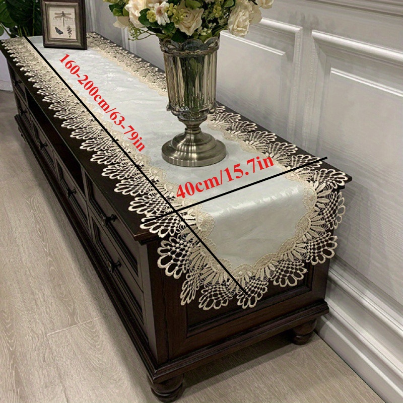 1pc elegant european style polyester table runner lace - Temu