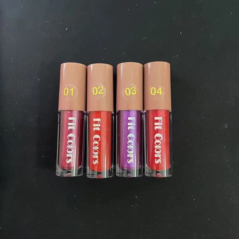 Image of Glazed Lipstick Set, Lip Balm And Gloss Combo With Mirror Matte Non-transfer Oil - Perfect Valentine's Day Gift
