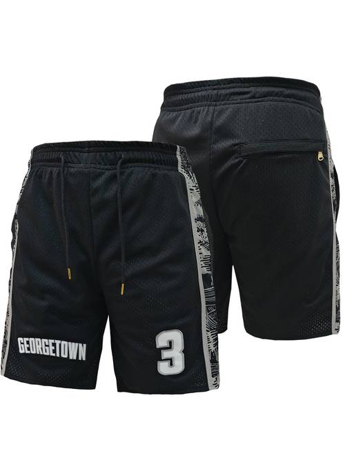 mens 3 basketball shorts breathable quick dry stretch fabric loose fit with embroidered letters numbers ideal for sports running tennis outdoor activities