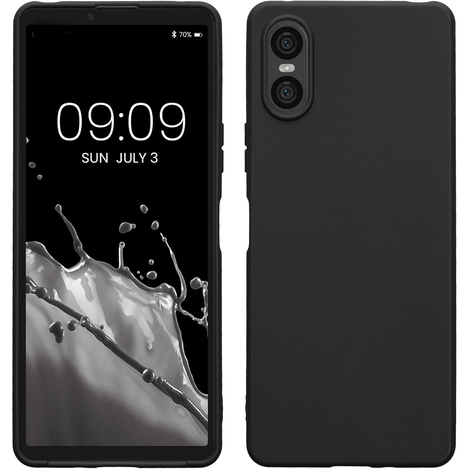 TEMU Phone Case - Slim And Flexible Black Matte Silicone Protective Case Cover For Xperia 10 Vi, Designed To Shocks