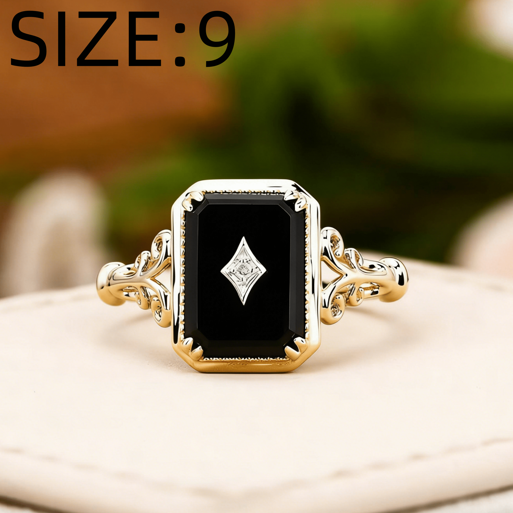 Men's Dark Gothic Fashion Ring, Unisex Style