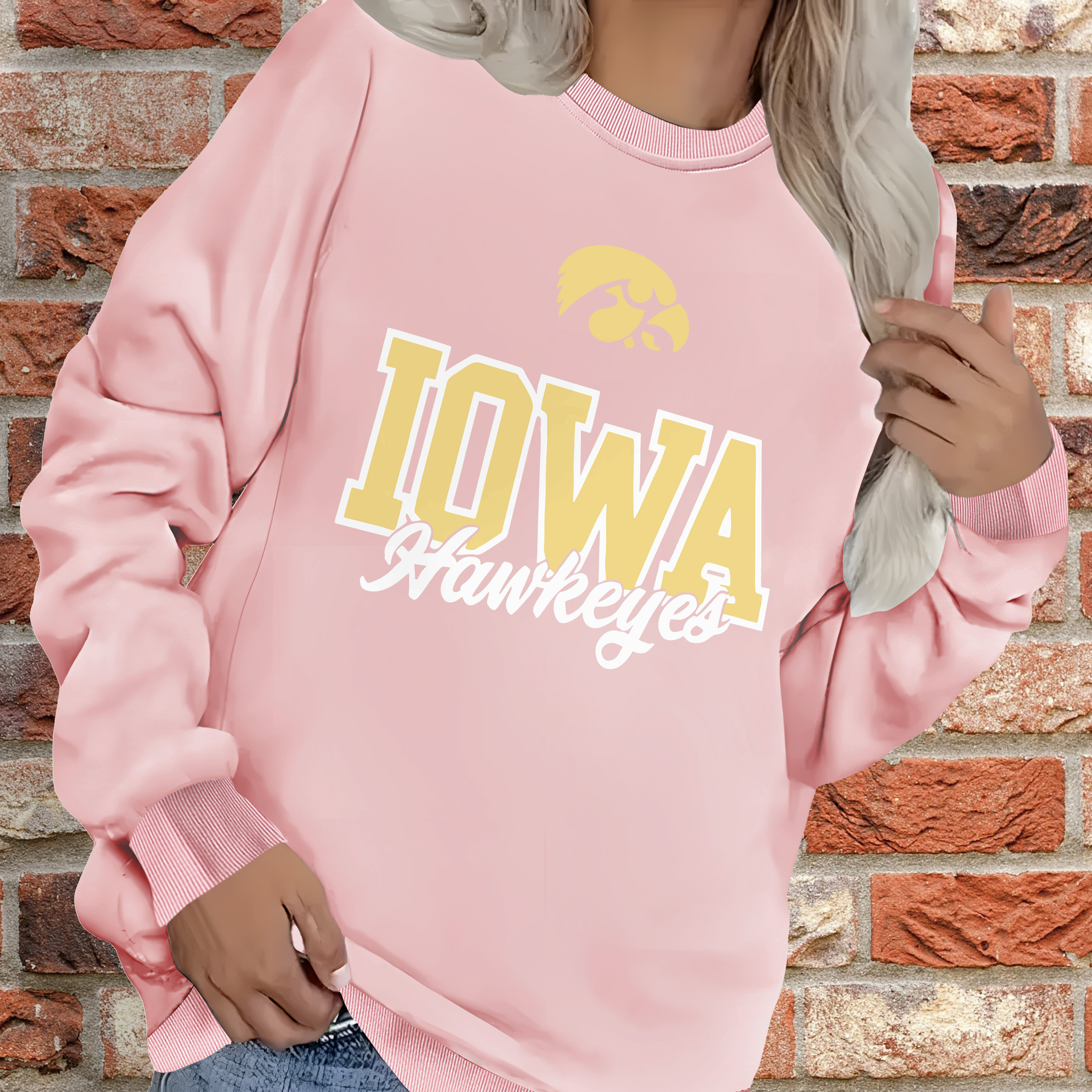 

Graphic Sweatshirt - Long Sleeve For Women, Polyester , -