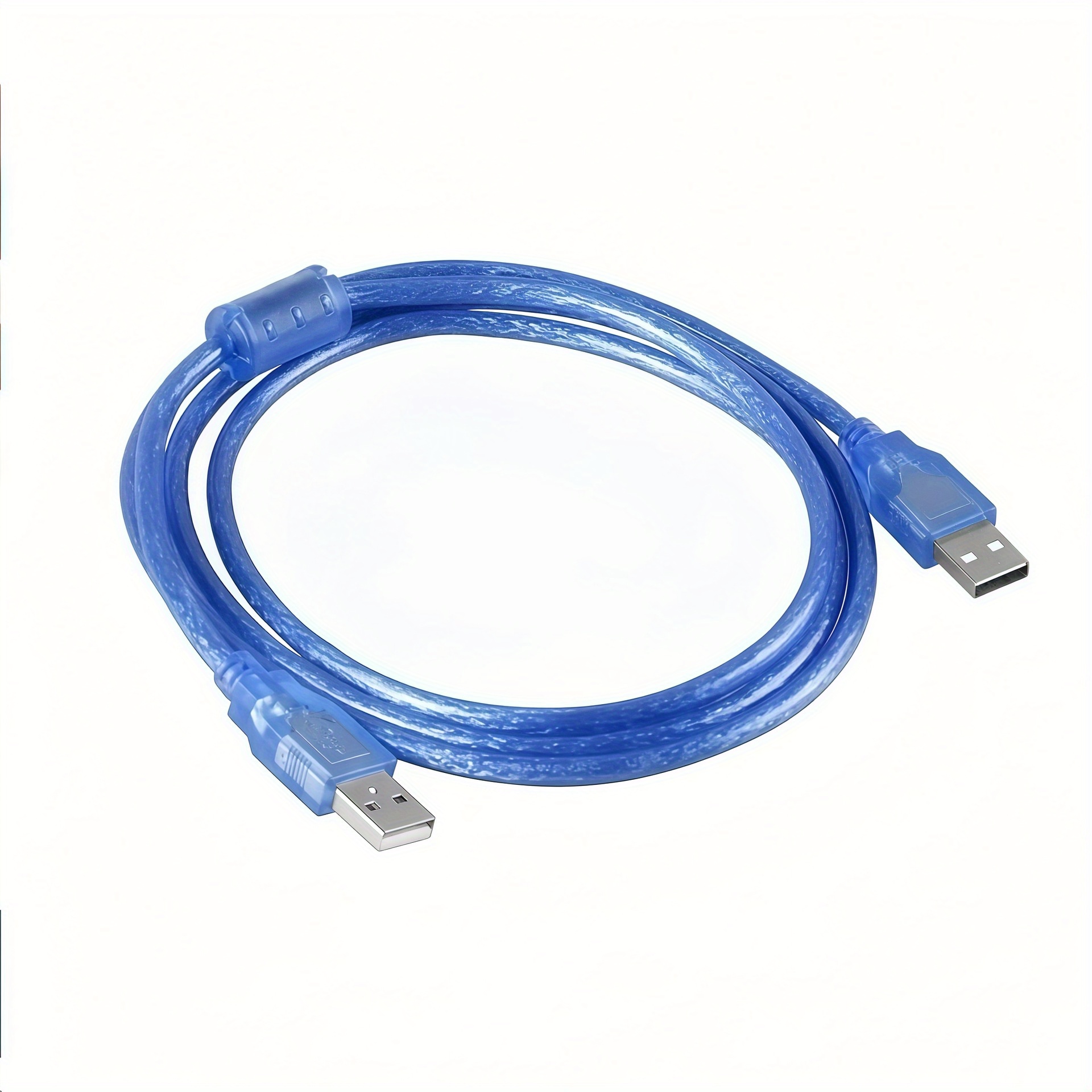 high quality Transparent USB 2.0 A Male to A Male Cable, Computer High-Speed Data Sync & Charging Cord, 5ft/1.5m 10 Transparent USB 2.0 A Male to A Male Cable, Computer High-Speed Data Sync & Charging Cord, 5ft/1.5m