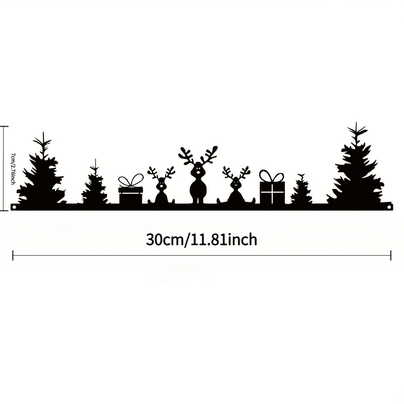 TEMU 1pc 2d Flat, Halloween Christmas Snowman, Gift, Reindeer, Door Corner Decoration, Enhancing Home, Christmas, Thanksgiving Atmosphere - Perfect