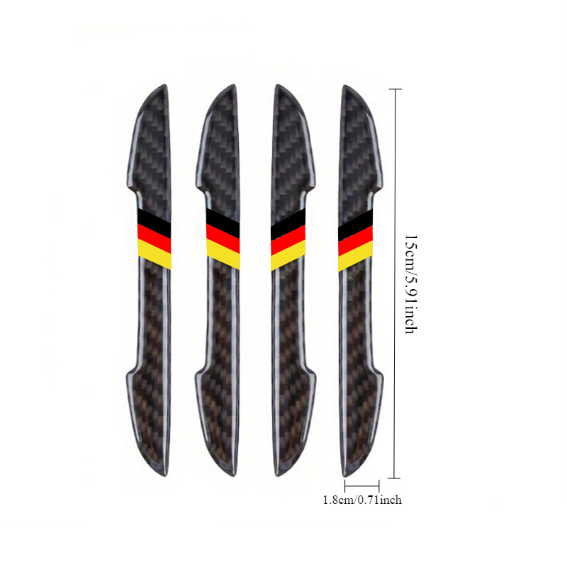 TEMU 4pcs Carbon Fiber Door Edge Guards For - Scratch Strips With German For 1/2/3/4/5/6/ And X1/x2/x3/x4/x5/x6/x7, M4/m5/m6- Durable Resin Scratch