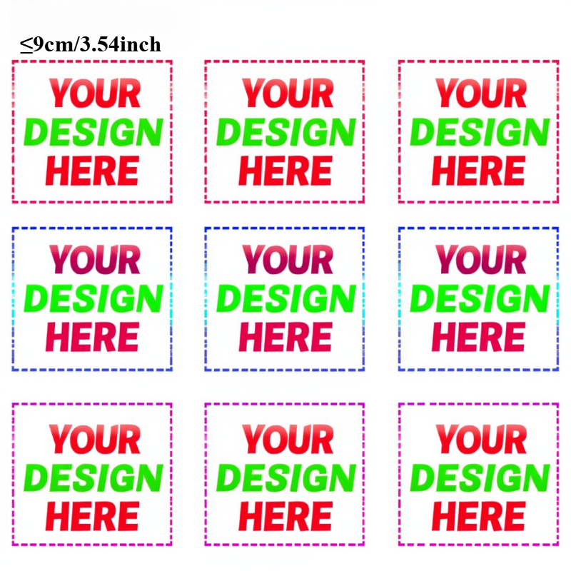 TEMU Custom Logo Heat Transfer Stickers - Personalized T-shirts, Clothing, Fabric Decor - Washable Iron-on Patches, Design Your Own Patterns - Ideal