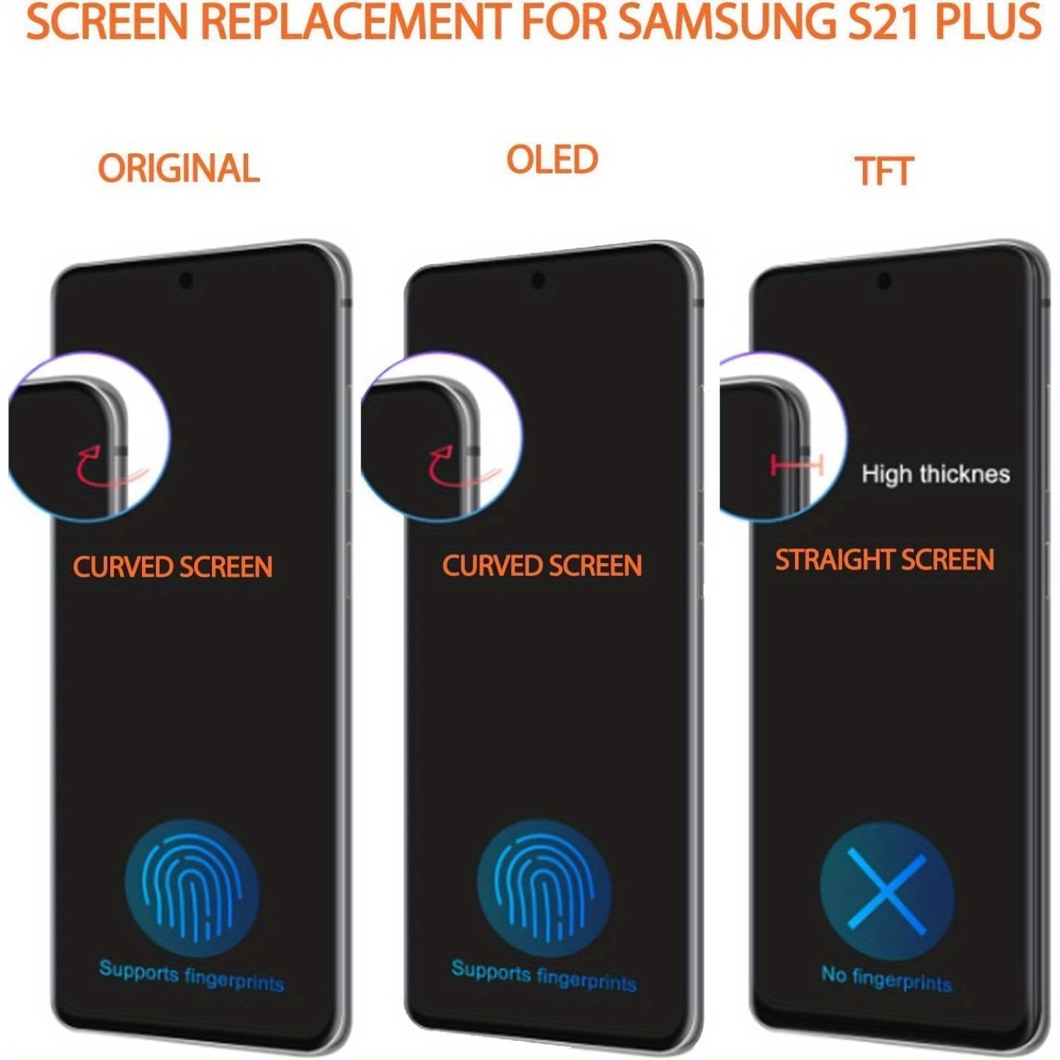 tft 21 replacement s21 plus 5g Temu