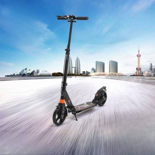 pedal scooter adult scooter with 200mm large wheels and pedal brake adult scooter with shock absorption foldable scooter perfect gift for family no power required