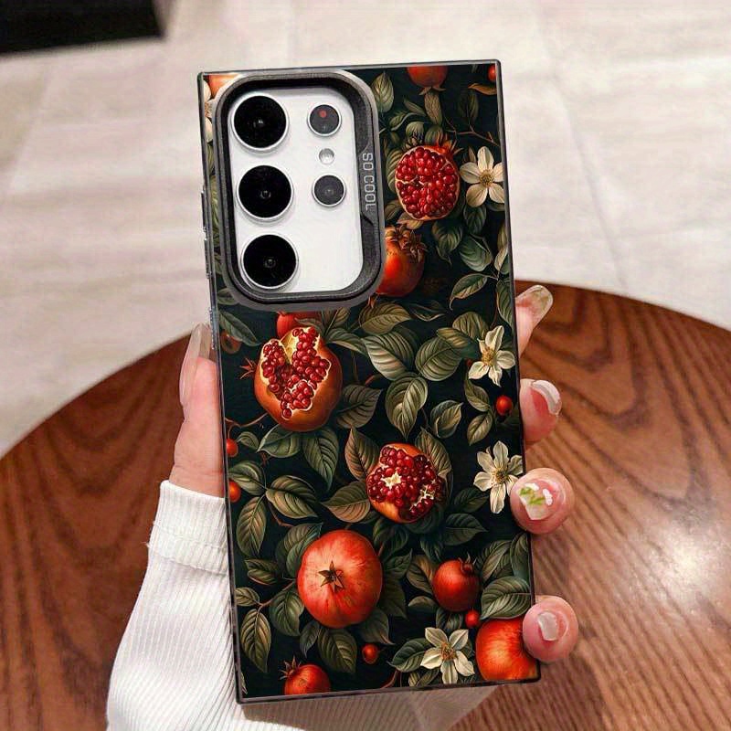 TEMU Pomegranate And Floral Pattern Suitable