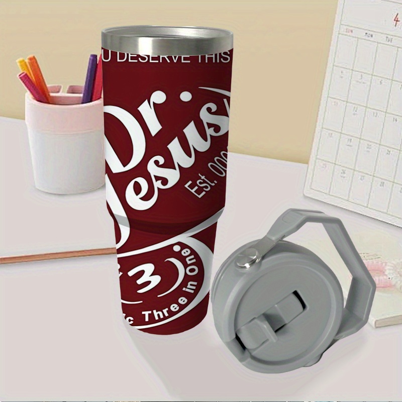 Tasse à café isotherme de voyage 30oz en acier inoxydable 304 | Tasse à vide portable avec couvercle et paille, idéale pour les cadeaux d'anniversaire, de vacances et du Nouvel An