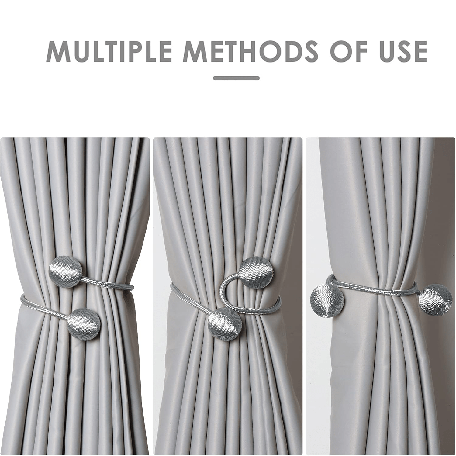 6 DIY High-Quality Nordic Style Curtain Strings, Featuring Woven Design and Durable Materials for Fixing Curtains, Suitable for Thin or Thick Curtains, Perfect for Decorating Bedroom, Living Room, Kitchen, and Office Curtains.