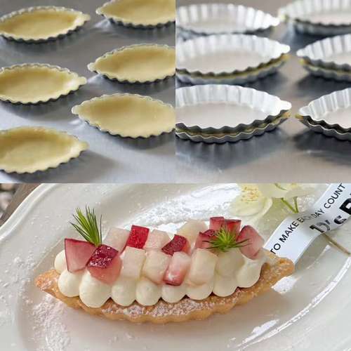 Tredoni 6-Pack Aluminum Cupcake Molds – 7cm Reusable Tart & Muffin Cases