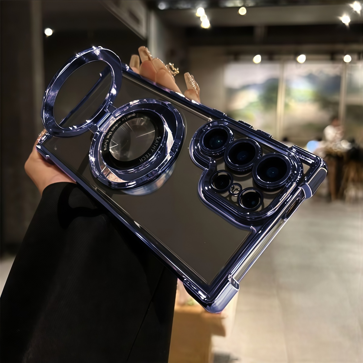 Etui za telefon - S26Ultra Magnetno držalo Proti padcem Trda zaščitna maska z zračno blazino Proti padcem Primerno za S celotno serijo S25