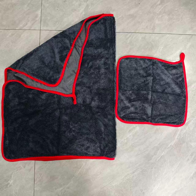 TEMU Juego de 2 piezas (60.96X91.44Cm y 30.48X30.48Cm) Toallas de coche de microfibra ultradelgada de gran tamaño, toallas de secado rápido, toallas
