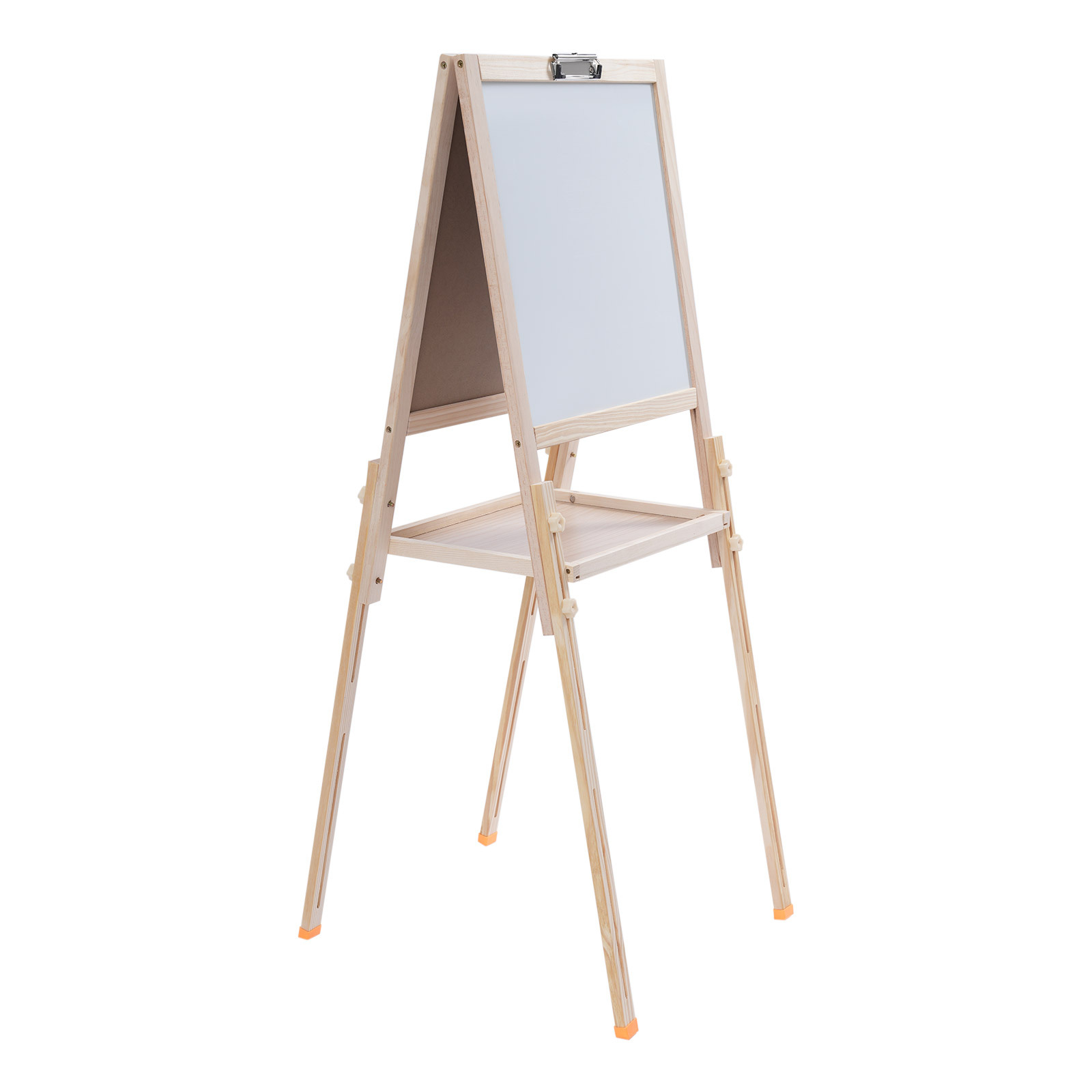 Adjustable Wooden Art Easel - Scratch & Rust-Resistant, Stable Free-Standing Design for Classroom, Studio, Home Use -     with Colorful Display Board, Classroom Art Supplies, Modern Aesthetic, Durable Construction