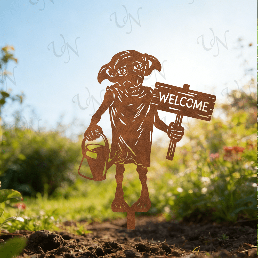 E-shop 2D Flat - 【2D Flat】 2D Flat - [2D Flat] 2D Flat . WB Harry Potter Dobby Retro Metall Gartendekoration, Stehende Außendekoration, Kein