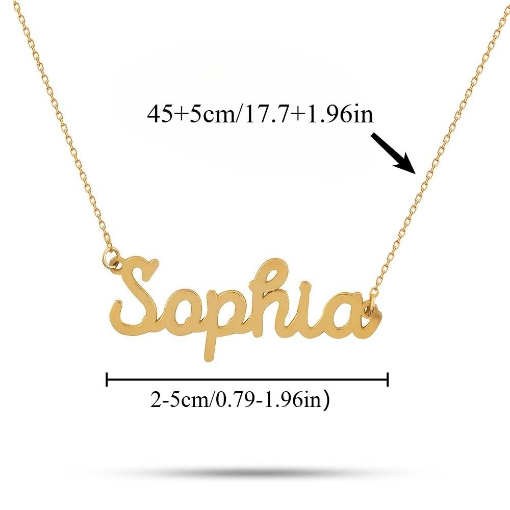 Women's Personalized Name Necklace for Wedding Wear