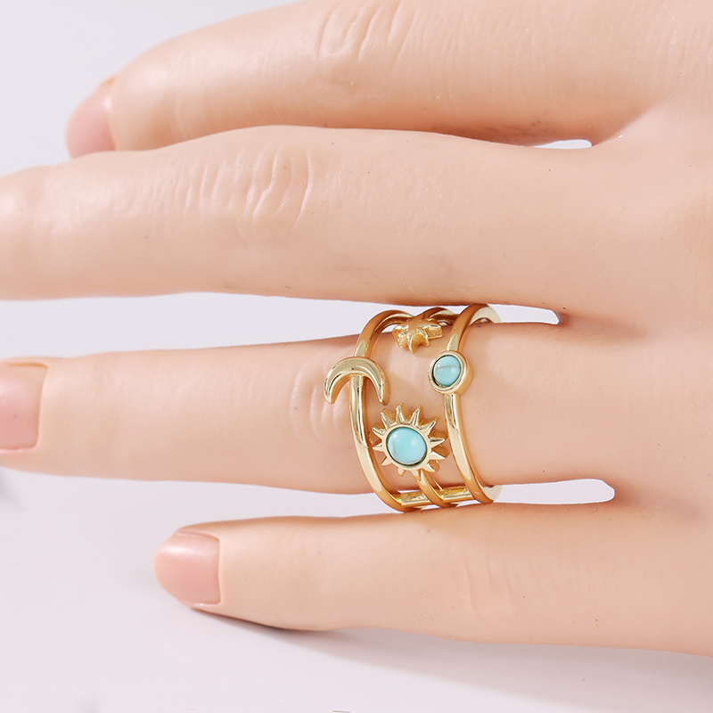 Women's Retro High-End Irregular Opening Finger Ring