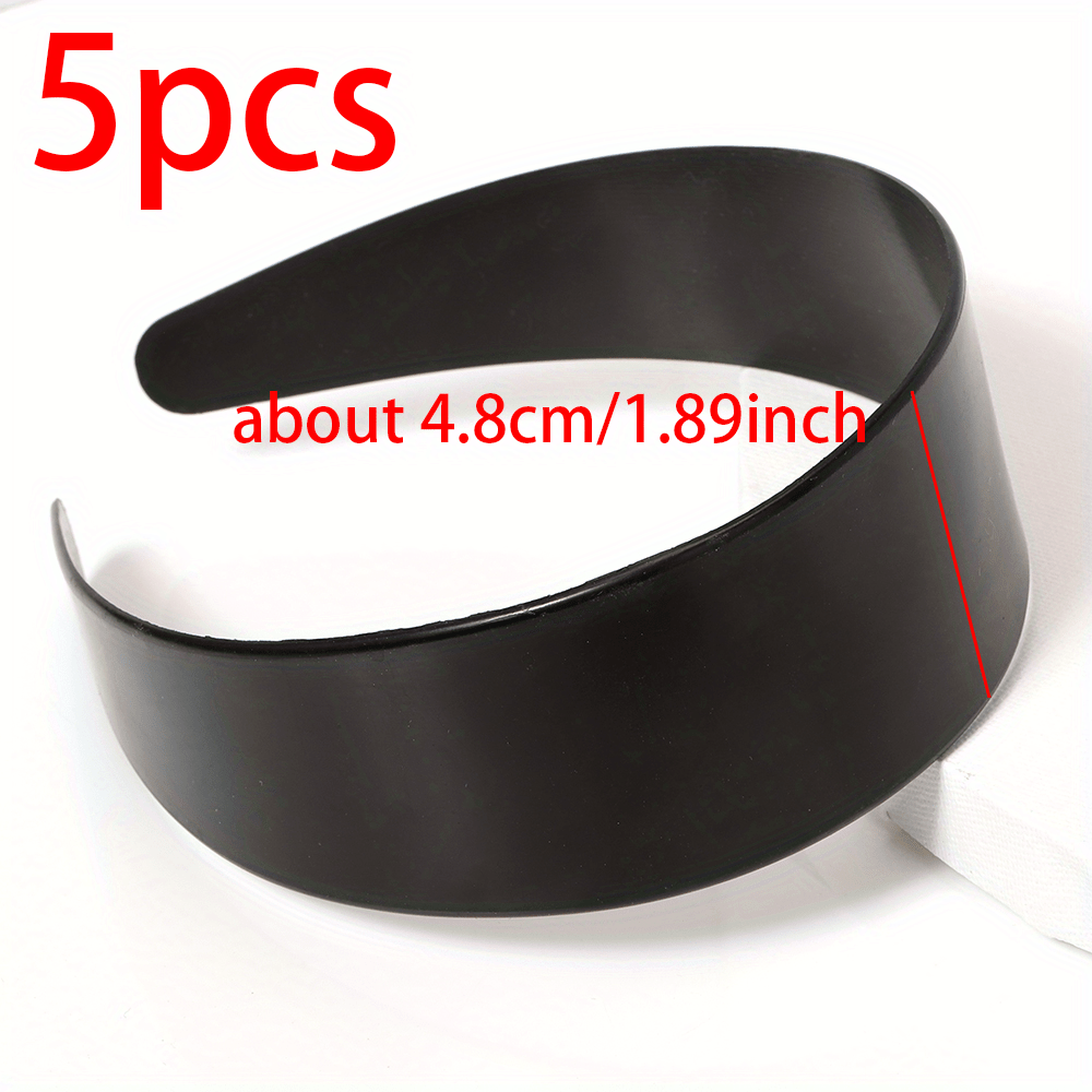 Image of 5pcs Fashion Minimalist Style Women' Hair Bands Headbands Dress Up Headdress Diy Hair Accessories Base Accessories European Gothic Style