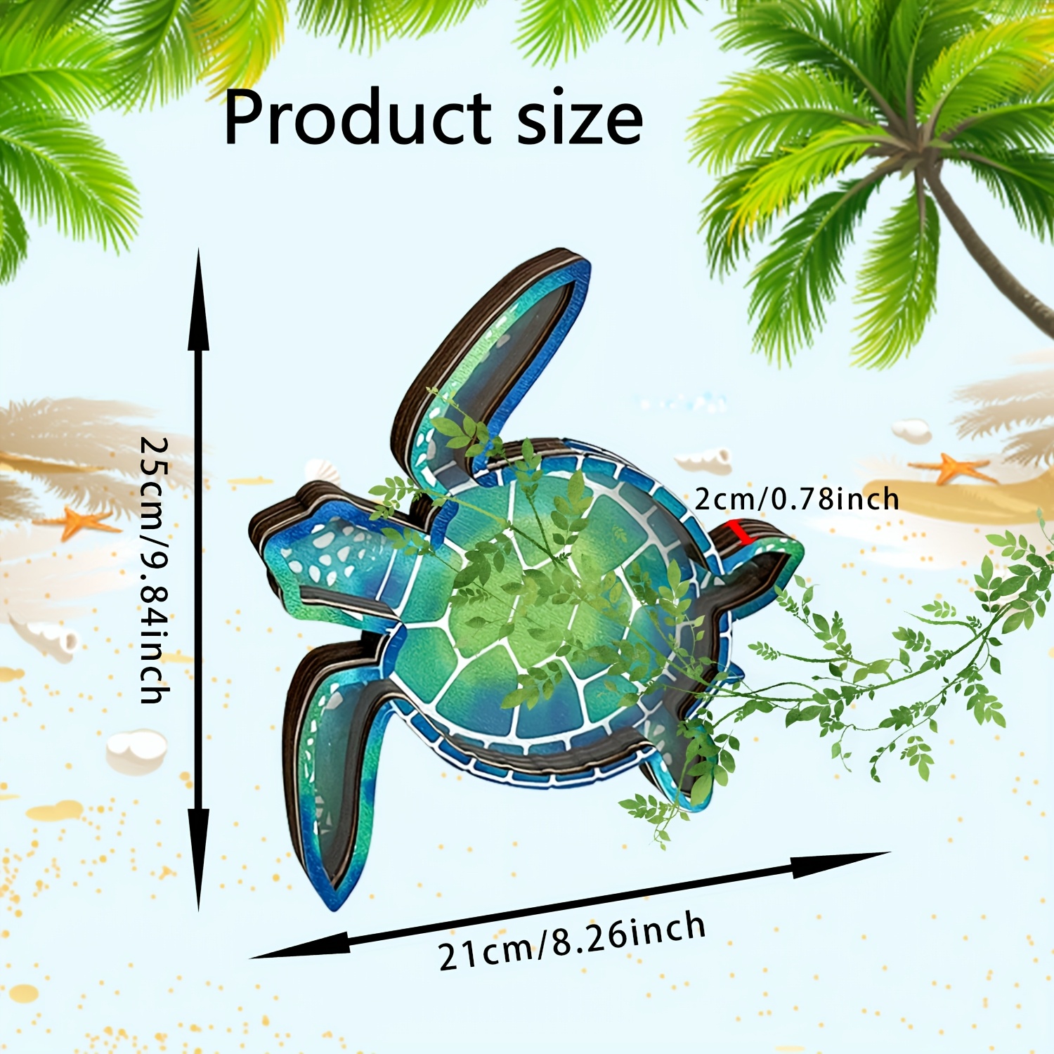 TEMU Retro Turtle-shaped Decorative Wooden Box, Ideal For Storing , Sea Glass, Agate, Crystal, And Other Jewelry. Perfect Gift For Birthdays And