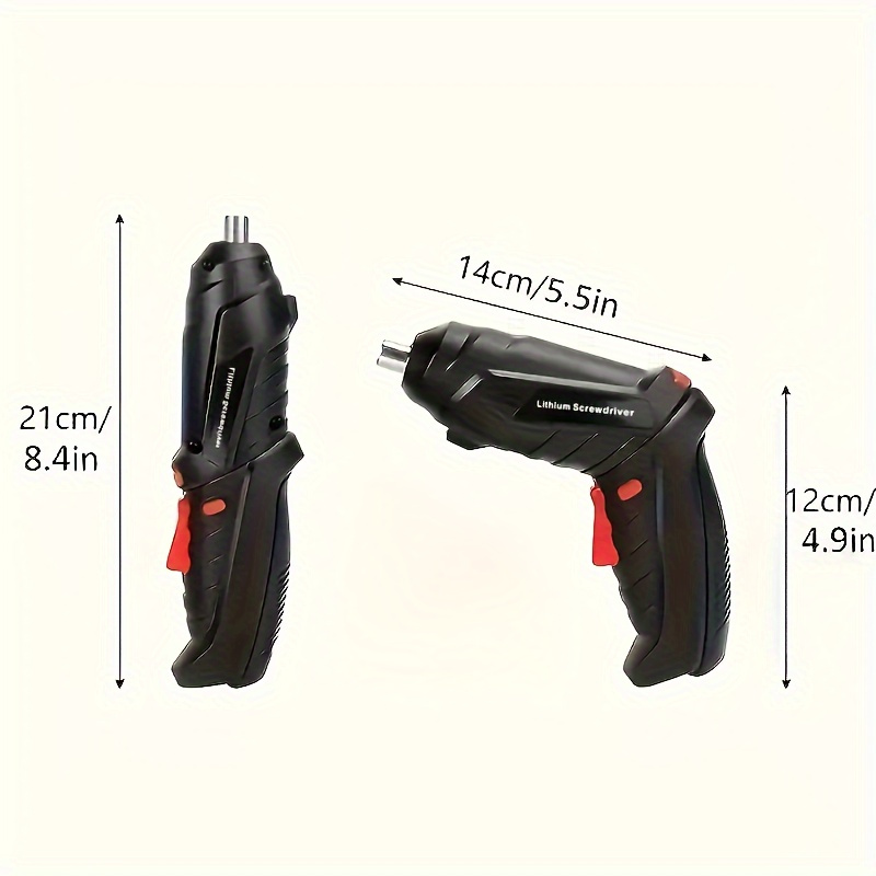 15 47pcs rechargeable cordless electric screwdriver set versatile rotary tools with carrying case suitable for home repairs woodworking and household tasks Product details 5