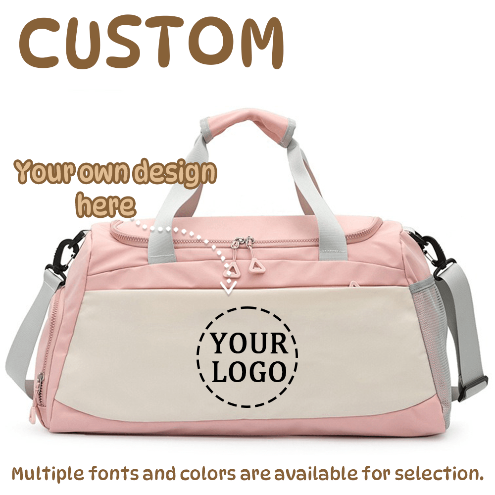 TEMU Sac fourre-tout de voyage personnalisable de grande , sac de sport, sac à bagages avec compartiment séparé pour chaussures, bagage à main pour