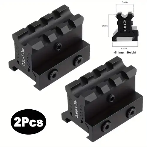 Phoking Optic Riser Mount Picatinny Rail Fast Riser Red Dot Riser for Red Dot Sight Scope Optics - Moisture-repellent finish, Final Hours – Grab Your Discounts Phoking Optic Riser Mount Picatinny Rail Fast Riser Red Dot Riser for Red Dot Sight Scope Optics - Moisture-repellent finish, Final Hours – Grab Your Discounts