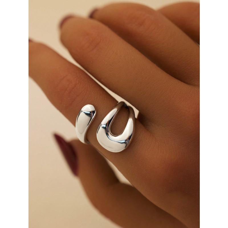 Single 925 Silver | Korean Version Easy Geometric Twisted Fashion, Platinum Plated, Versatile For Multiple Occasions, Tvxk Brand