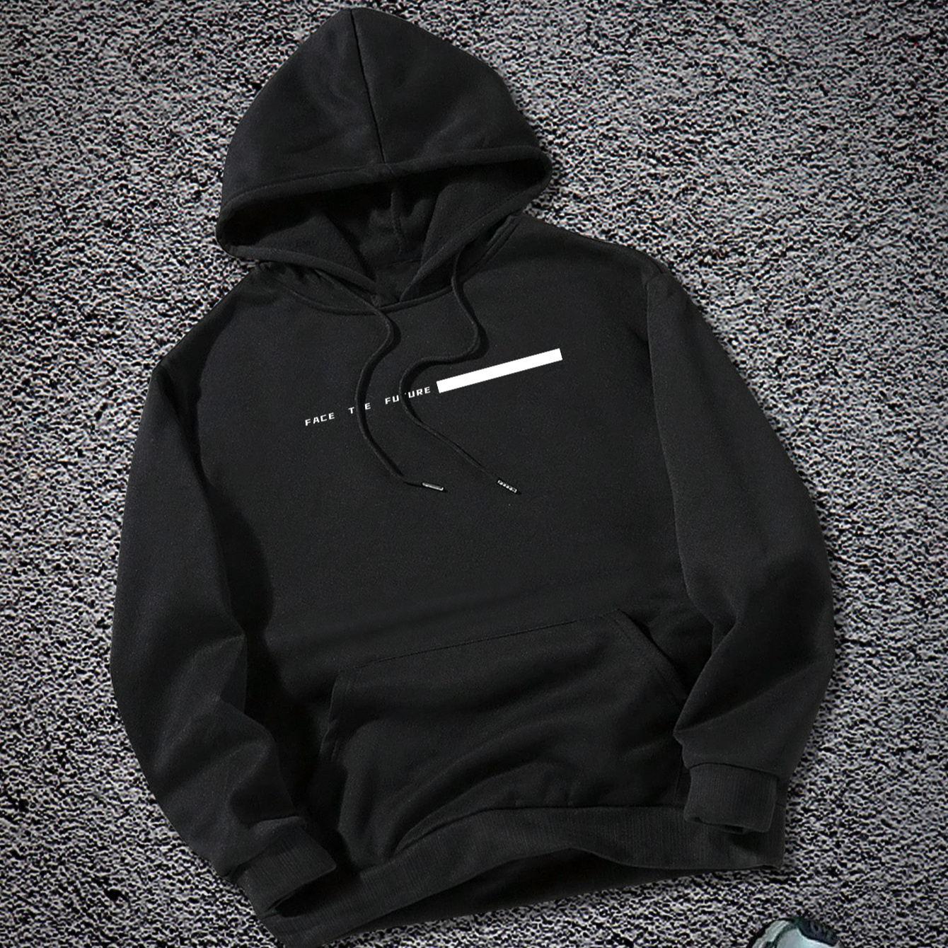 

Hoodie Décontracté pour Homme Doublé en avec Imprimé Géométrique - Cordon de Serrage, Poche , Pull pour Printemps/Automne