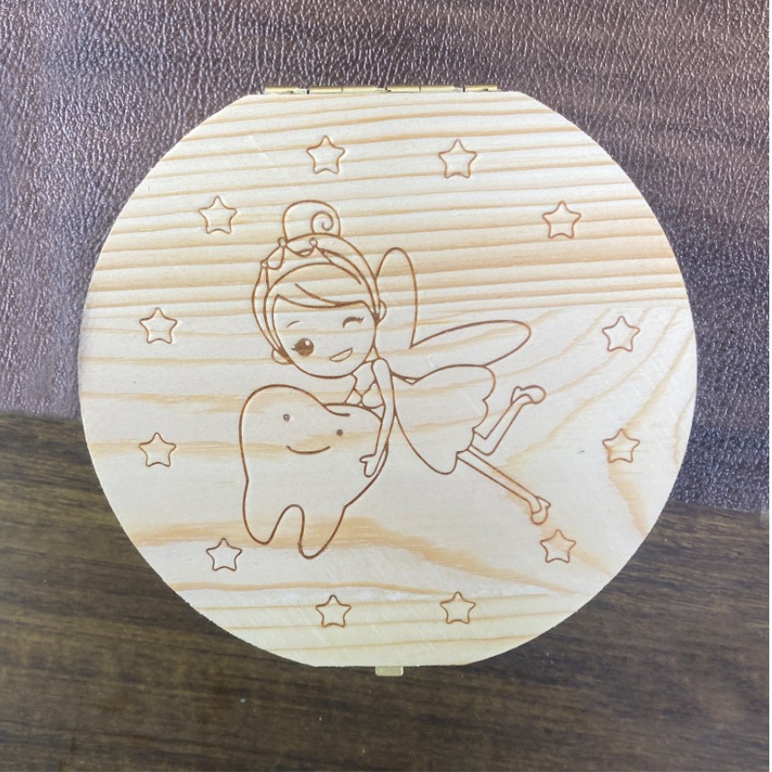 Image of Tooth Fairy Tooth Storage Box, Cute Tooth Box, Tooth Fairy Box For Lost , Wooden Box For Preservation And , Wholesale Teeth And Hair Collection Box, Teeth Storage Box For Preservation