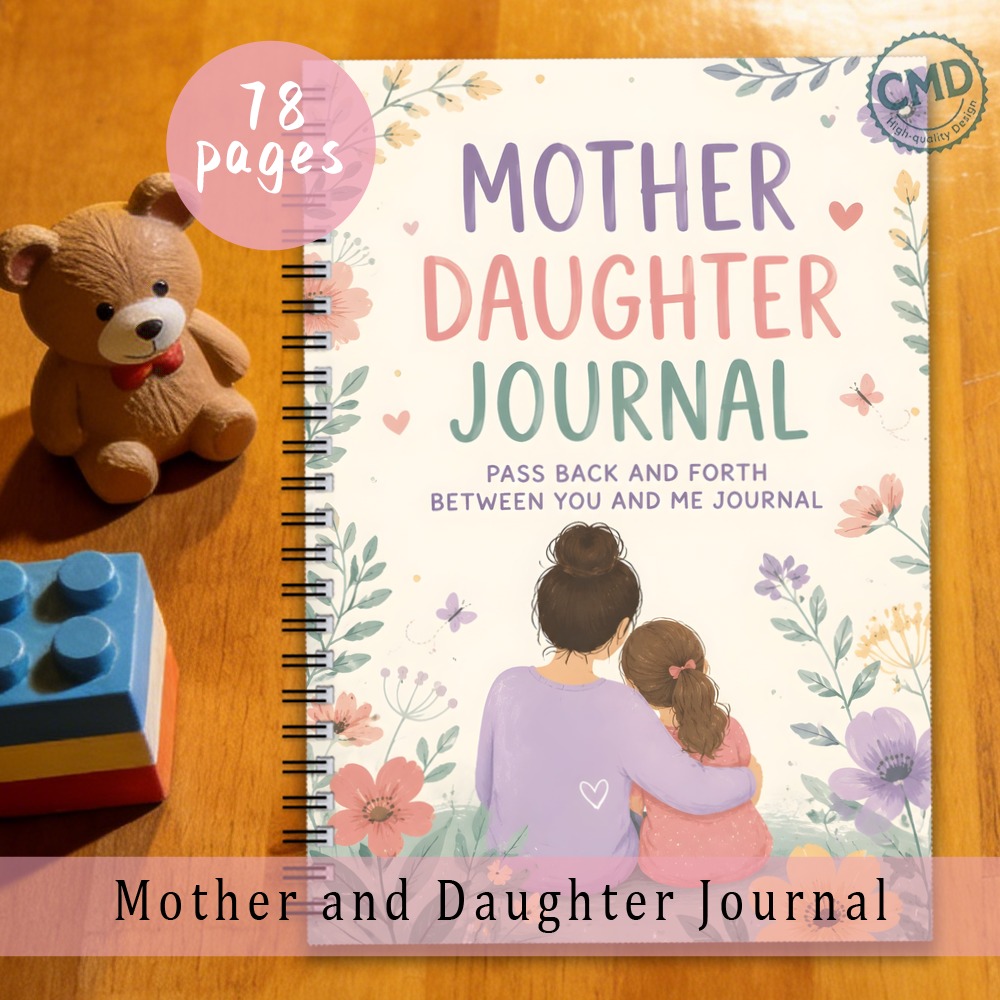 TEMU 1pc Mother And Daughter Spiral Notebook Journal Between Mom And Me A Journal For Mothers And Daughter To And Connect Just Us