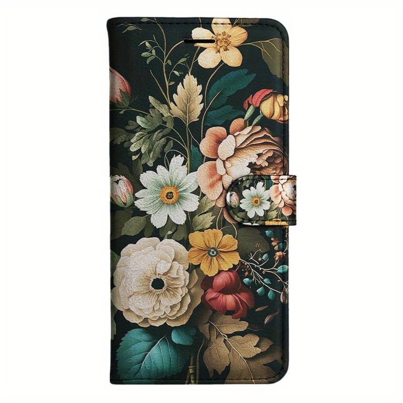 TEMU Phone Case: Daisy Magnetic Flip Wallet Case With Card Holder Stand For Redmi Note 7 7s 8 10t 11 11se 12r 11t 12s 12 12t 13 13r 14 9s 11e 11s  
