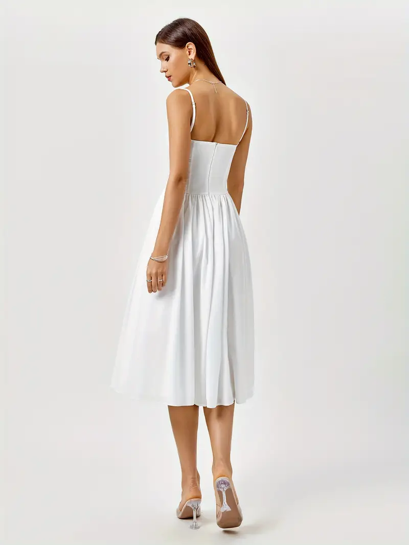 womens adjustable straps backless midi corset dress flowy - Temu Mauritius womens adjustable straps backless midi corset dress flowy - Temu Mauritius