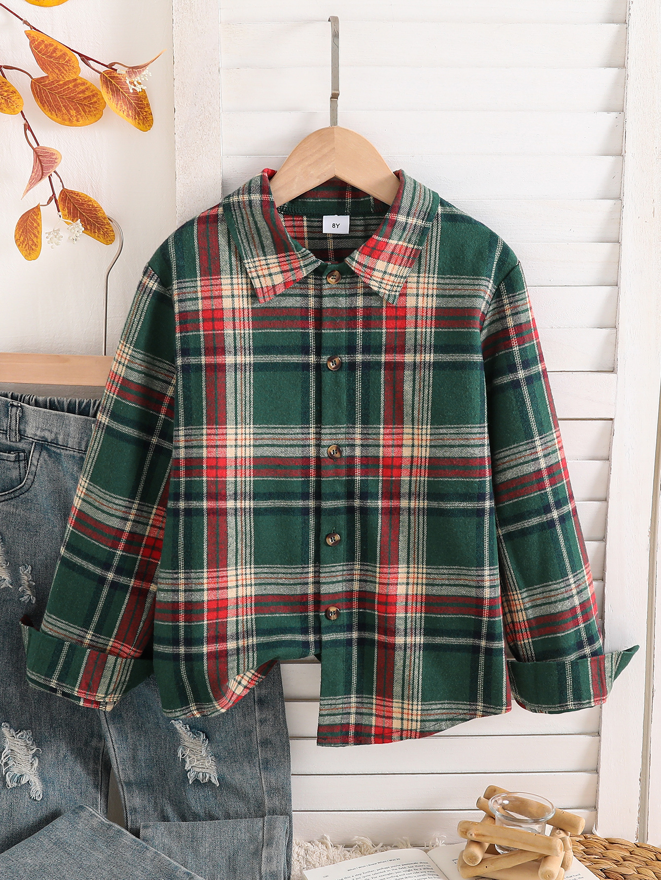Produktbild von Redmond | Flanell-Hemd | Button-down-Kragen | Baumwolle | Rot Karo