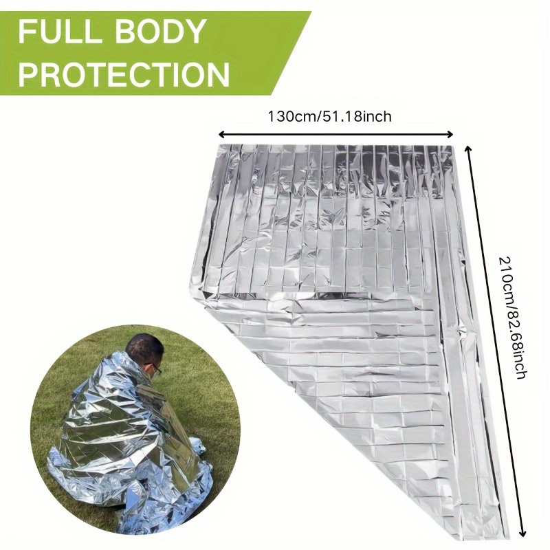 5pcs Emergency Insulated Blanket Set with Random Pattern Postcards
