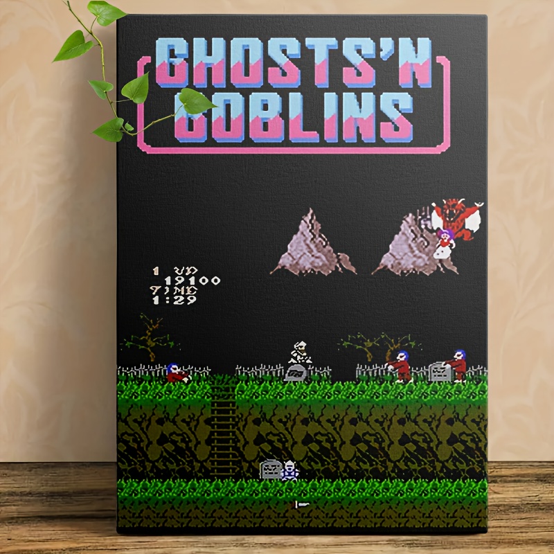 7Eb6Dfe253B54Dbc849C6Cfbb33Efcee-Goods.jpeg gerahmtes klassisches retro videospiel poster - nostalgische arcade kunst