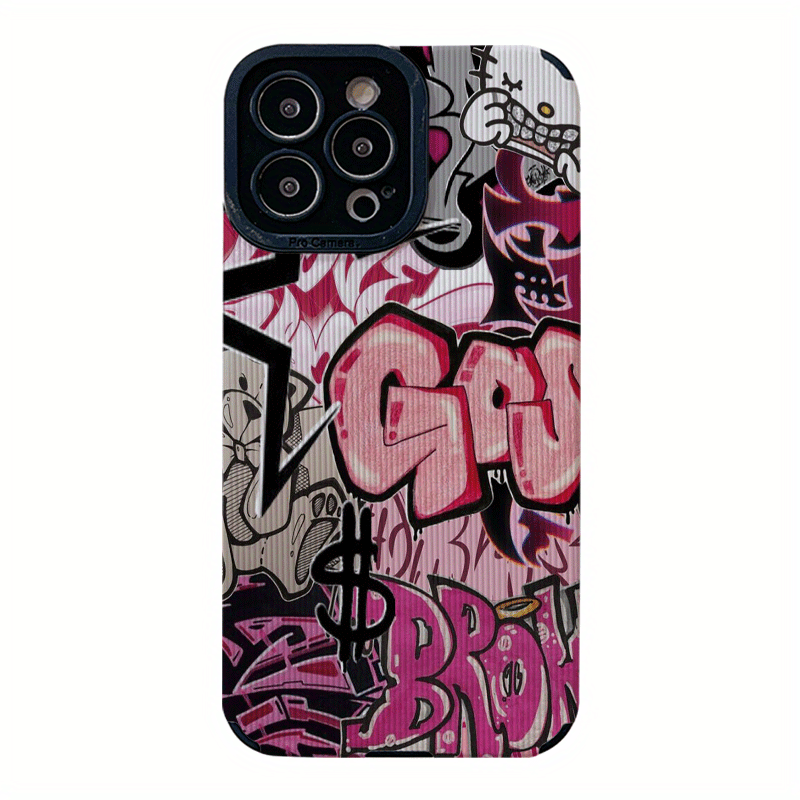 

Star Graffiti Letters Cool Pattern Suitable For Tpu Iphone16promax Mobile Phone Case Iphone15promax/14/16plus/15/13p/12/11/7/78p/x/xr/ Silicone Anti-fall , Skin-friendly Protective Case High-looking