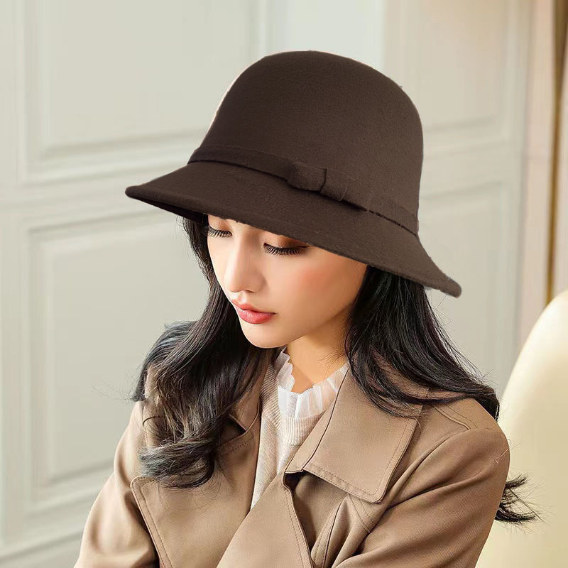 womens french style vintage felt bow lightweight - Temu  display picture 1