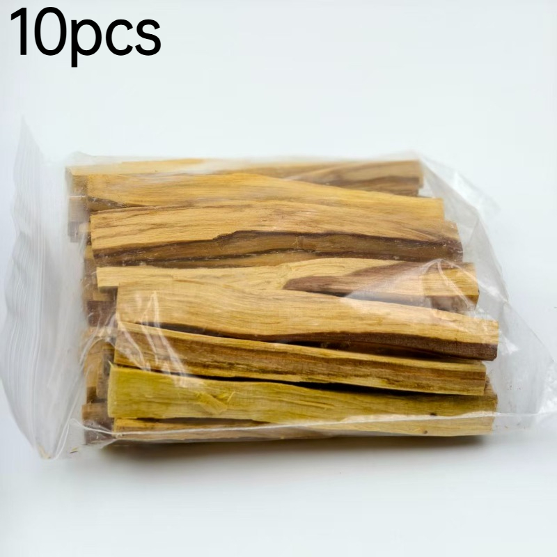 TEMU 10pcs Natural Palo Wood Sticks Suitable For Space Cleansing,, Meditation & Yoga - Wood With Palo Smoke For Home, Office,, - Christmas Gift For &