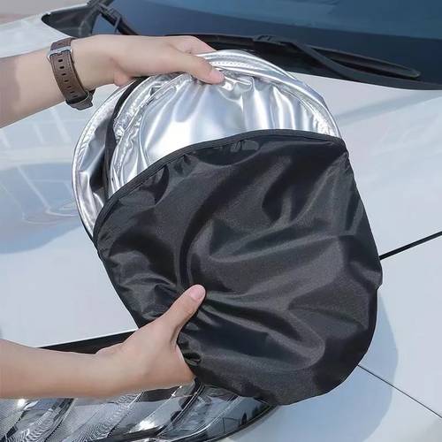 a versatile and easy to fold sunshade for vehicles designed to block sunlight