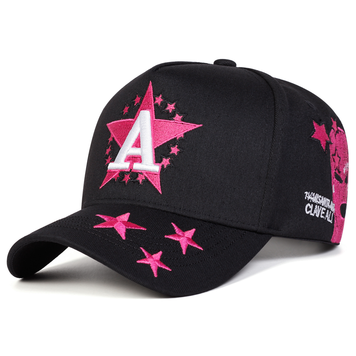 TEMU 1 Women's A Letter Star Five-panel Baseball Cap, Adjustable Casual Hat, Suitable For Spring/autumn Travel, Beach Parties