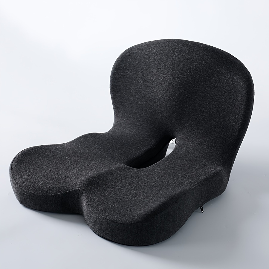TEMU Ergonomic Office Chair Cushion Compatible For Chairs - Breathable Anti-hemorrhoid Memory Foam, Detachable & Washable Cover, Prolonged Sitting