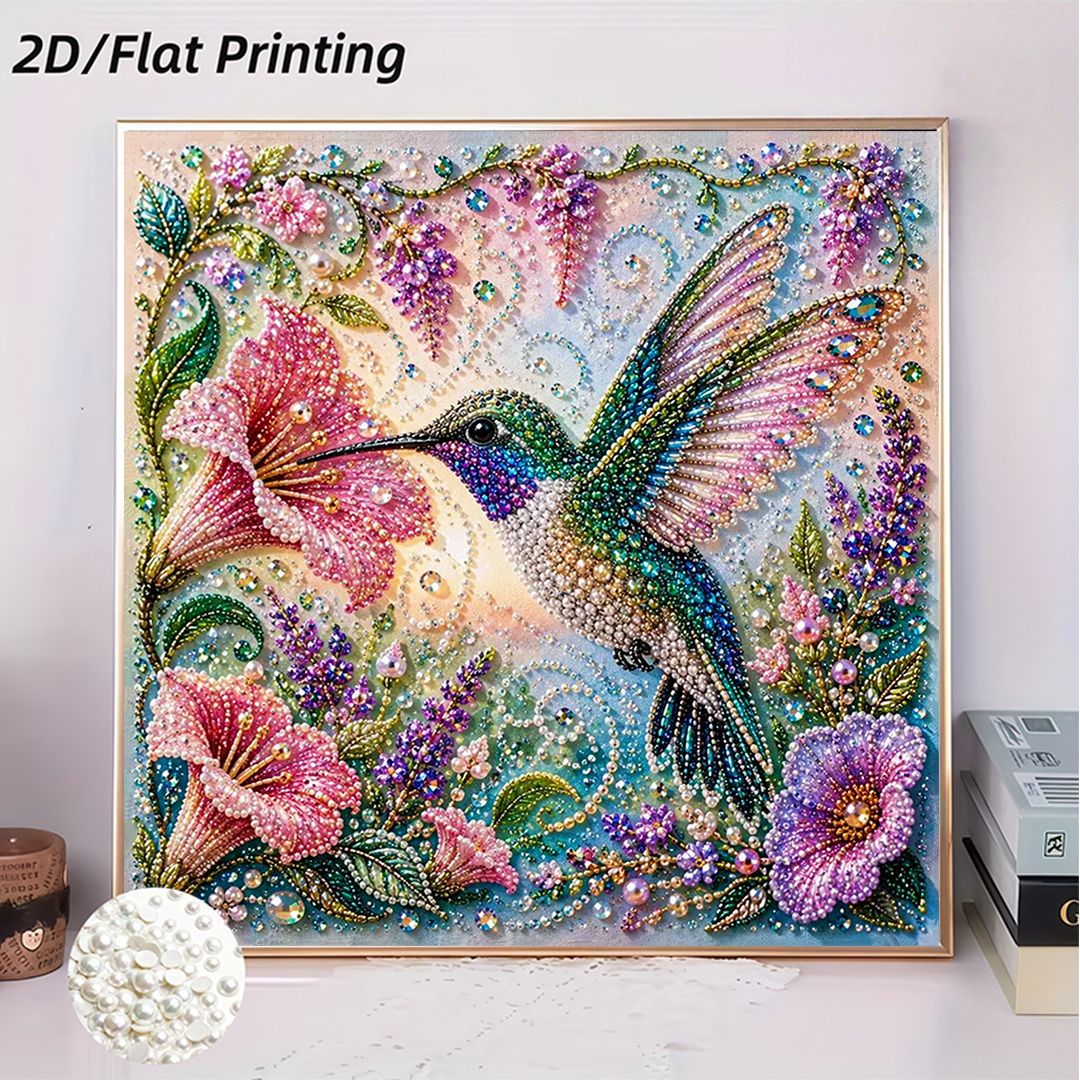 TEMU Peinture Perle avec Motif , Kit de Peinture Diamant avec Strass, Inclut des Perles et des Embellissements Partiellement en Diamant, Peut Être